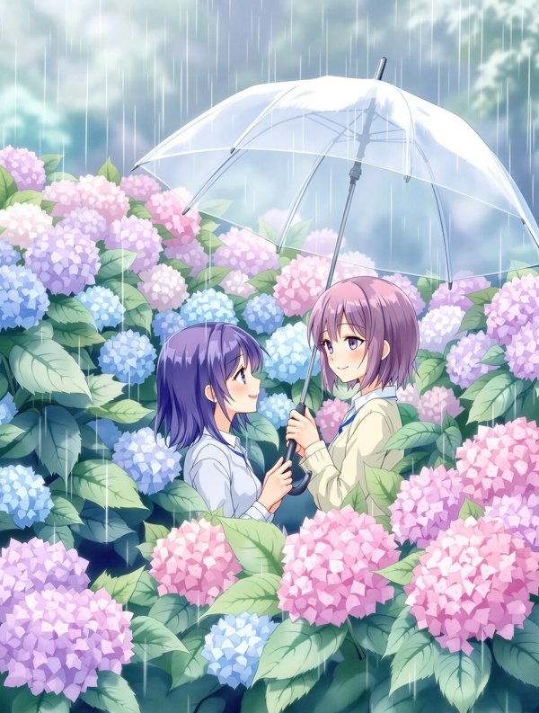 紫阳花开的季节